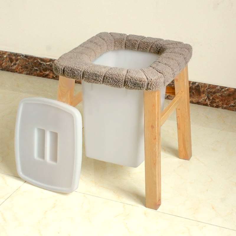 实木坐便器家用孕妇马桶老人成人可移动凳子可折叠上厕所坐便椅