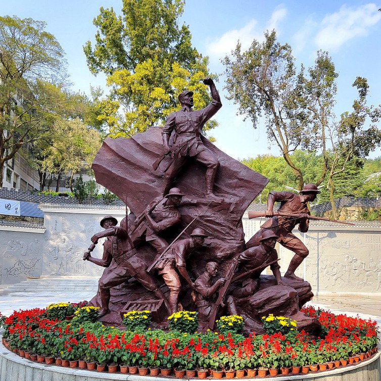 烈士雕像革命老区红色革命根据地雕塑抗日英雄红色主题纪念馆雕塑