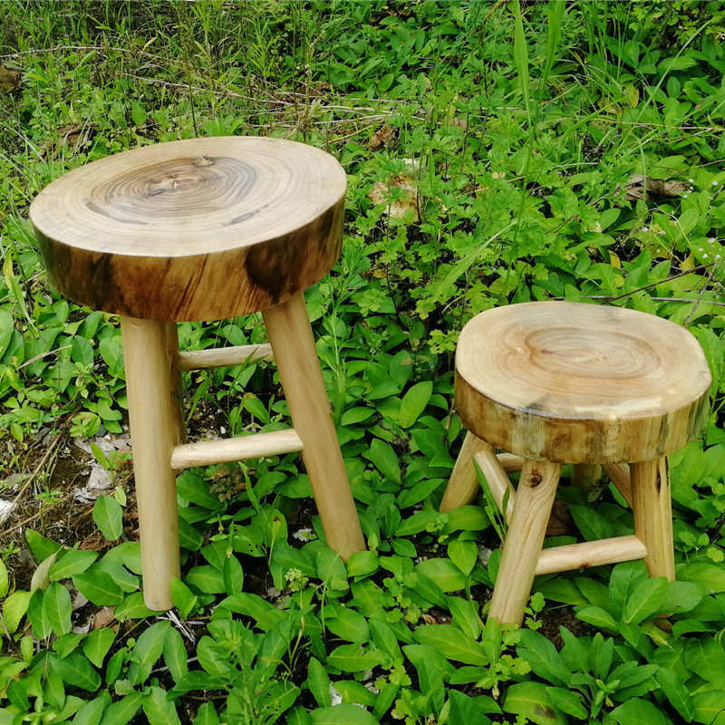 原生态木凳树桩原木凳子板凳家用茶几换鞋凳圆凳花架木墩民宿坐凳