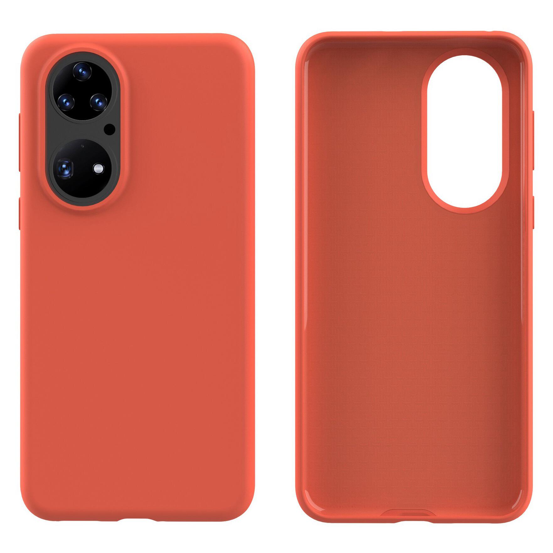 适用华为p50液态硅胶手机壳带超纤亲肤防摔 p50 pro硅胶保护套