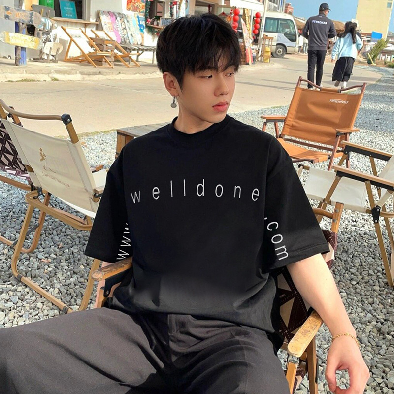 we11done track韩国小众网址刺绣短袖潮牌男女款夏季韩