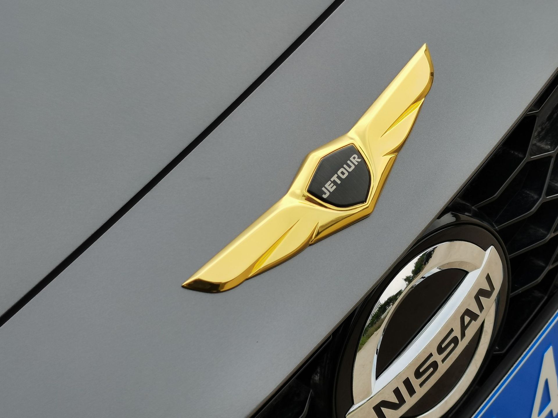 机盖金属车贴翅膀车标天使之翼引擎盖装饰贴个性前车头盖改装订制