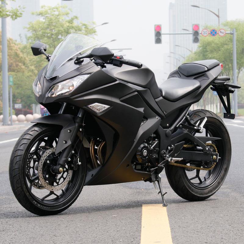 全新小忍者摩托车跑车国四电喷400c双缸趴赛r3地平线v6整车可上牌