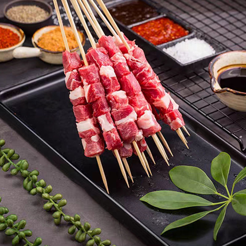 30串(约600g) 包邮 烧烤五花肉串羊肉串牛肉串腌制半成品bbq食材