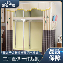 布衣柜家用卧室结实耐用全钢架加粗加厚宽出租房屋经济型简易组訉