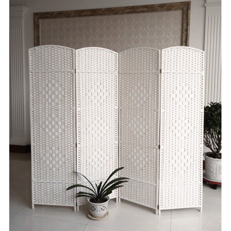 简易屏风帘遮挡客厅隔断玄关办公室挡板轻奢简易移动带滑轮