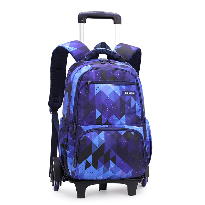 One Piece Dropshipping Natural Fish Trolley Schoolbag Large Capacity Boy Schoolgirl Fashion Backpack Cross-Border Hot