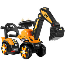 挖机儿童电动挖掘机玩具车供应 可坐大号挖土机可坐钩机工程车