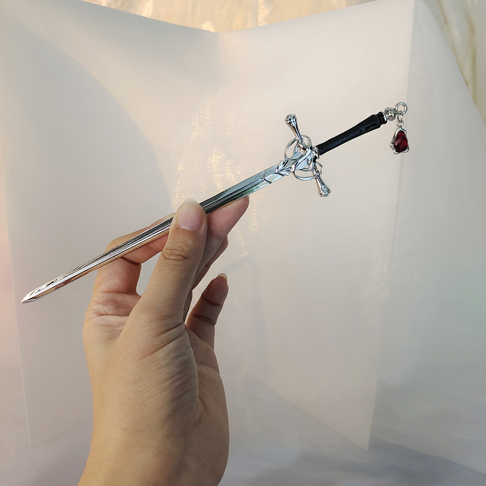 【一件代发】剑簪汉服头饰盘发簪子双面簪旗袍挽发步摇简约古风