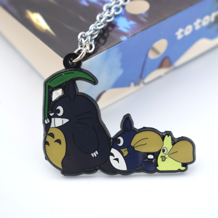 23款 动漫周边二次元龙猫项链挂件配饰宫崎骏动漫q版可爱小饰品