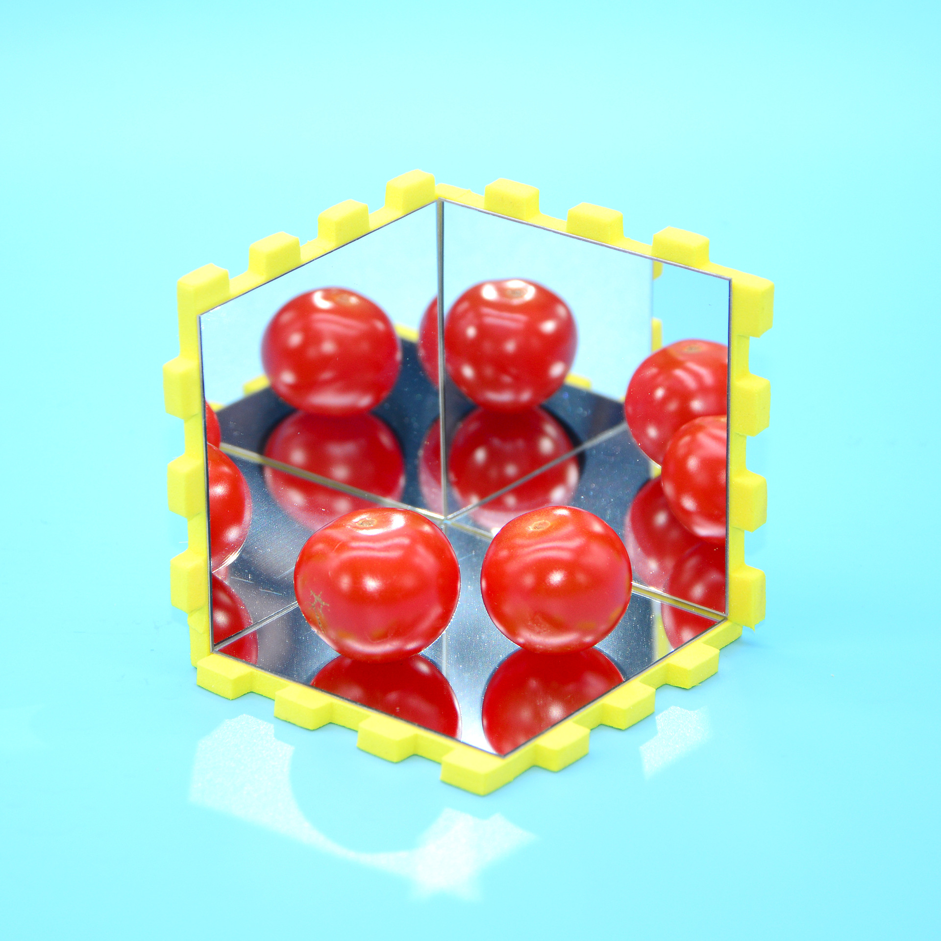 创意科技小制作diy光的折射镜子成像多面镜魔术镜科学实验套装
