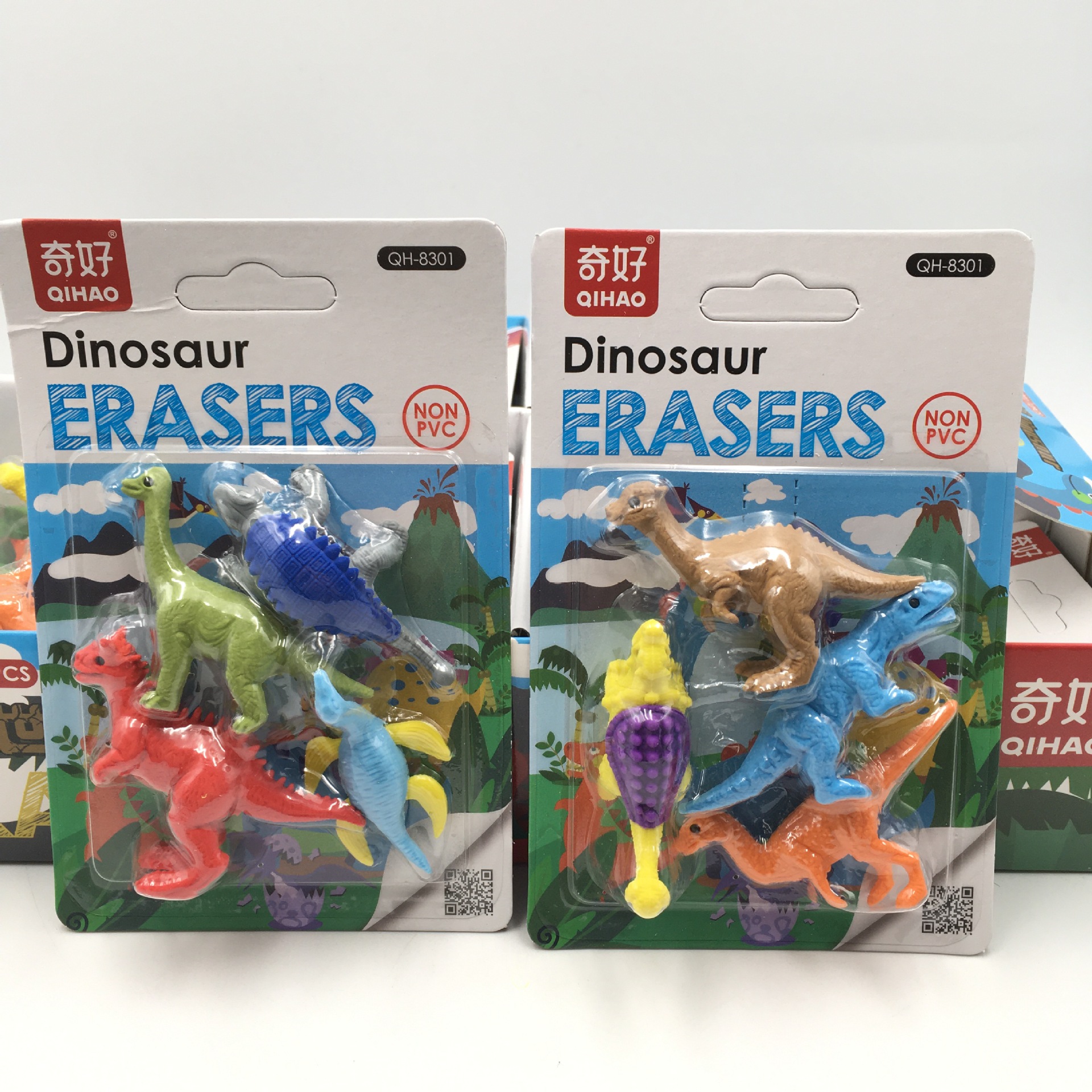 qh-8301侏罗纪恐龙橡皮可爱趣味拼拆卸霸王龙宝贝恐龙橡皮擦文具
