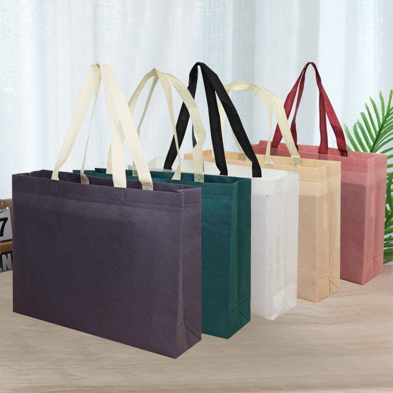 现货袋子覆膜环保袋无纺布袋手提袋购物袋服装袋鞋盒袋子印刷logo