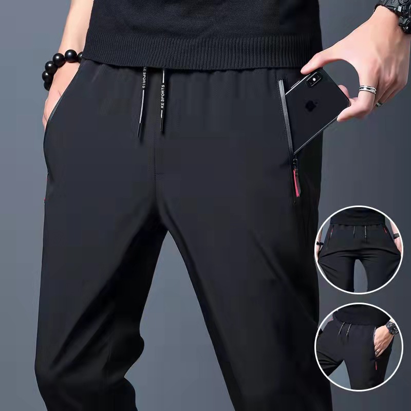 pants men‘s summer lightweight breathable stretch quick-drying men‘s pants wholesale simple trend large size loose men‘s casual pants