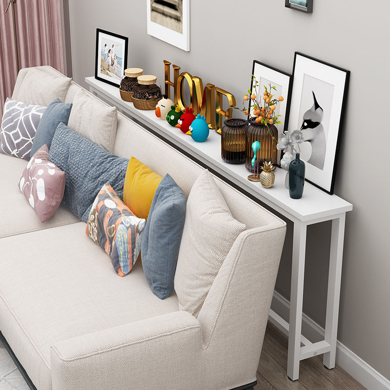 床边置物架客厅沙发后置物架长条架靠墙床头床尾夹缝收纳窄架子