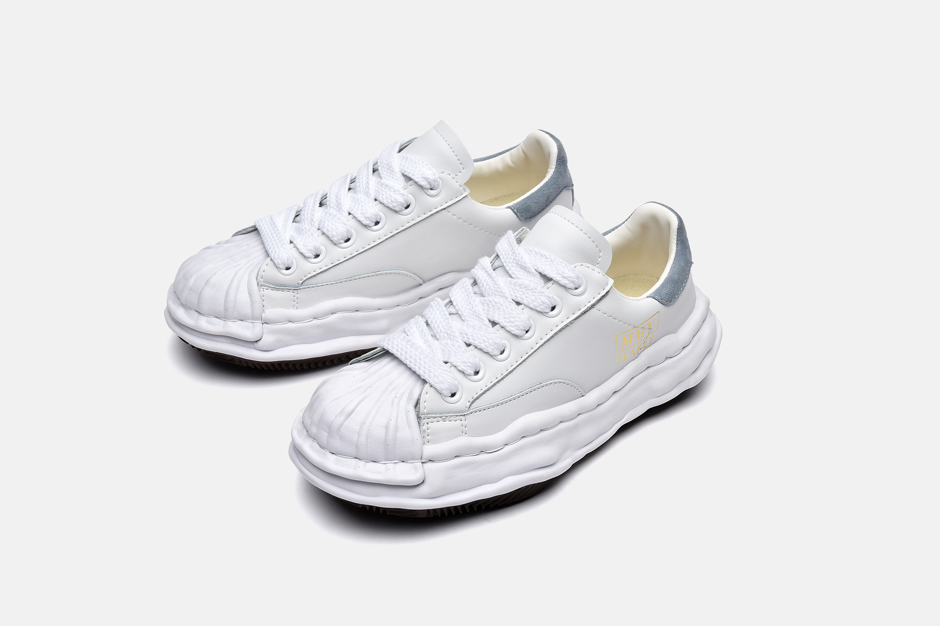 高端自主贝壳头mmy溶解鞋女生休闲鞋小白鞋低帮厚底女帆布鞋板鞋