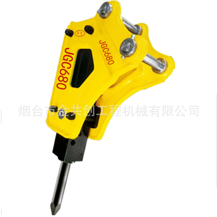 烟台挖掘机属具厂 35小型挖掘机炮头 sb05迷你岩石振动破碎机现货