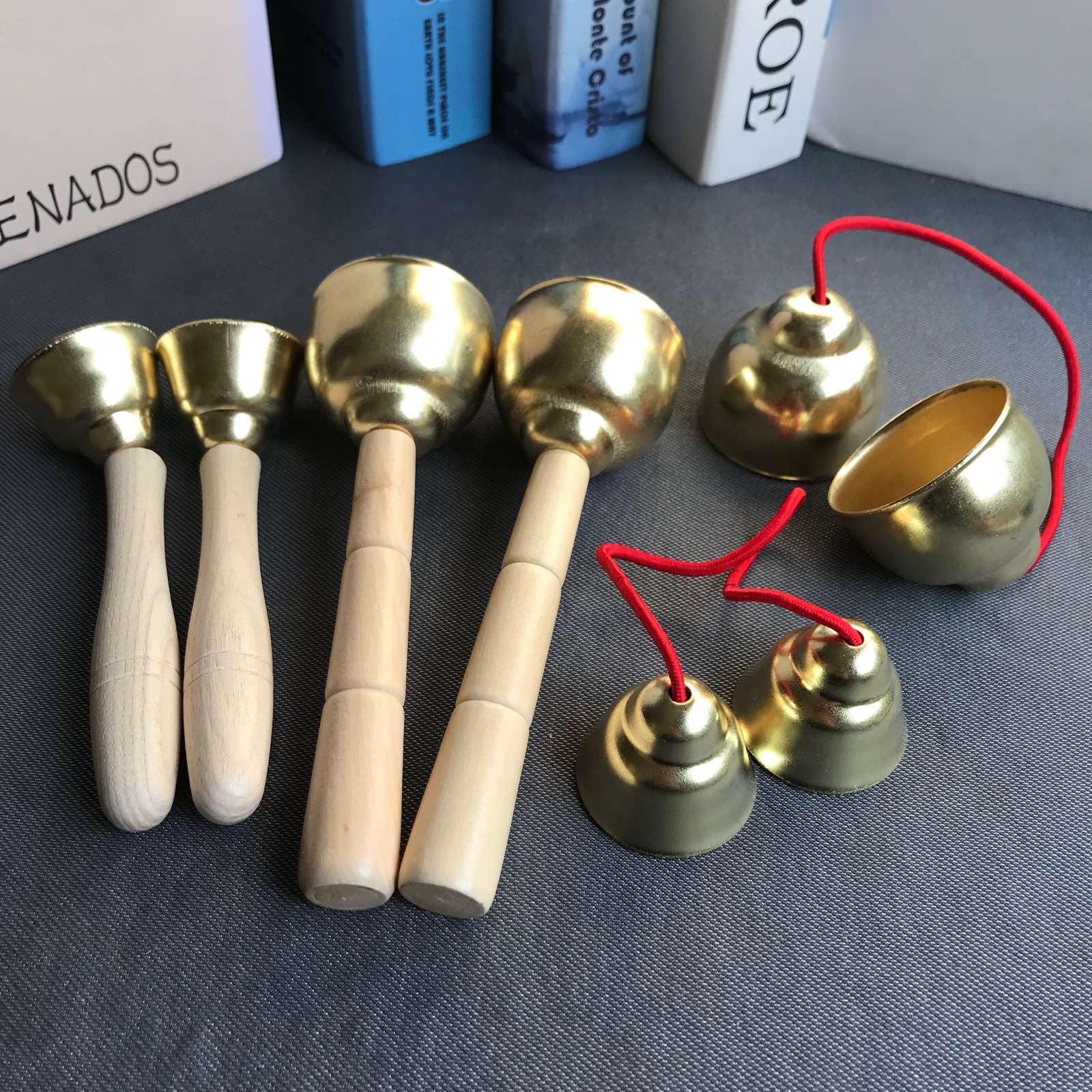 幼儿园声乐练习表演伴奏 碰钟打击乐器大小号碰铃撞铃铜儿童奥尔