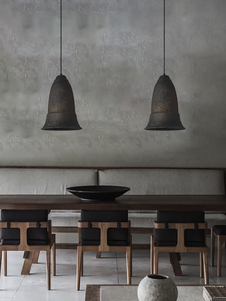 复古工业风吊灯餐厅灯设计师店铺商用吧台灯侘寂风民宿卧室床头灯