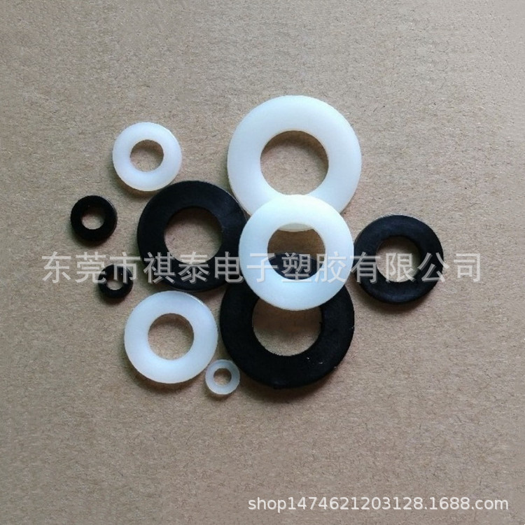 尼龙垫片 胶圈M2-M12 O形圈 塑料垫圈平垫 硬塑胶介子 垫高柱