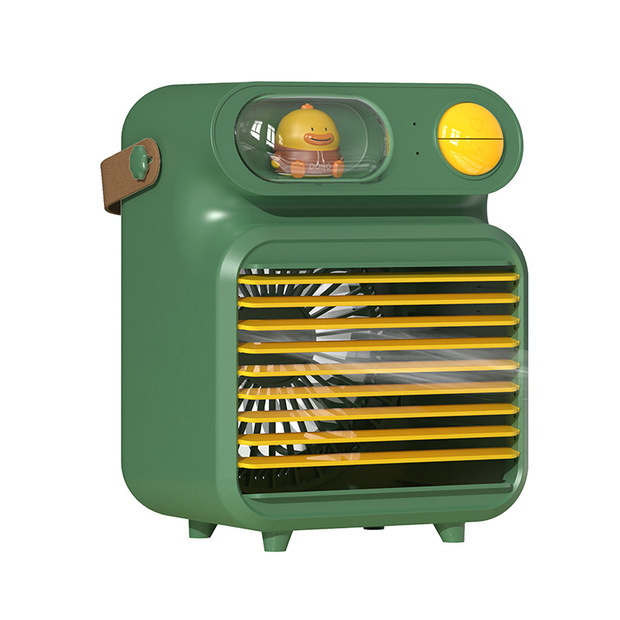 2021迷你冷风机 桌面风扇制冷加水风扇充电潮萌冷风机f06水冷风扇