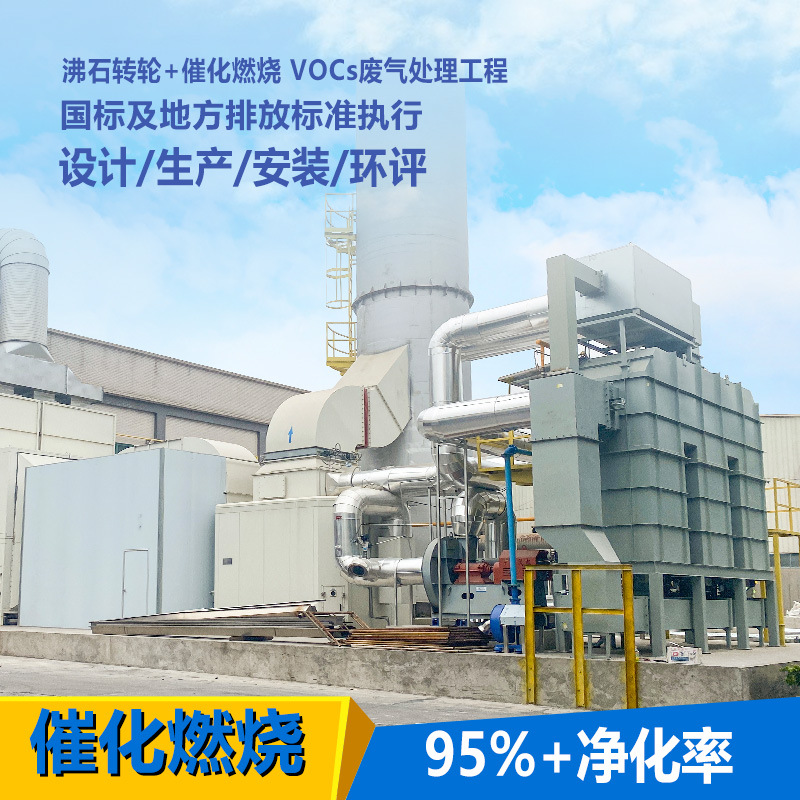厂家直供沸石转轮+RCO 喷漆房印刷厂有机废气VOC处理催化燃烧设备
