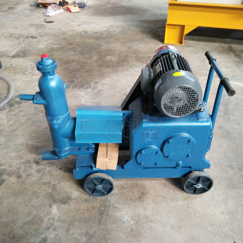 电动高压砂浆灌浆机高效单缸注浆泵 砂浆隧道地基水泥灌浆泵