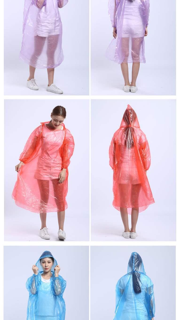 一次性雨衣男女通用成人轻薄透明漂流户外旅行大号白色超轻防水