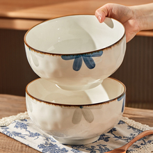 陶瓷汤碗大号家用感大碗汤面碗8英寸面条碗泡面碗日式汤以信