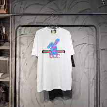 gucci/古驰 24新款短袖t恤男女圆领休闲上衣联名印花字母图案logo