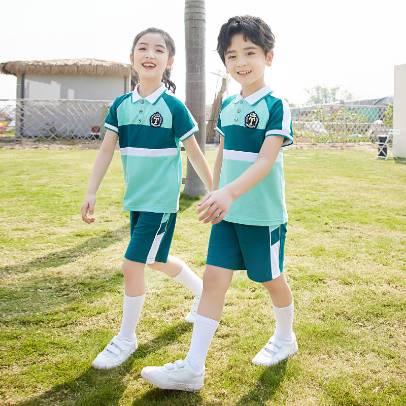 校服套装小学生夏季二年级儿童班服运动会统一幼儿园园服潮短袖