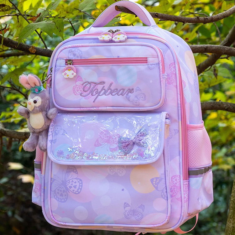 xmso小学生书包2023新款一二三到六年级女童女孩女生儿童减负