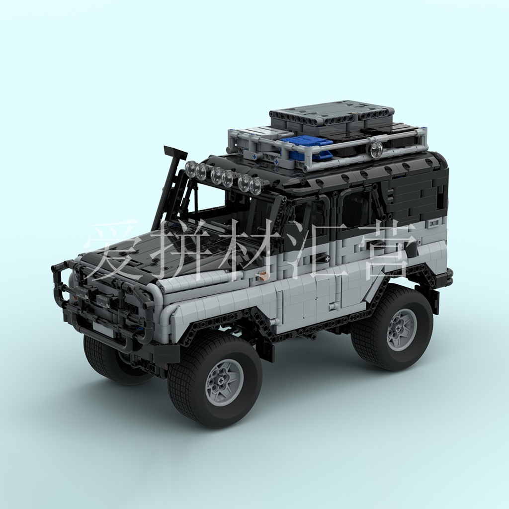 moc-75601 马歇尔 4x4 越野吉普车 电子图纸 积木马达-阿里巴巴
