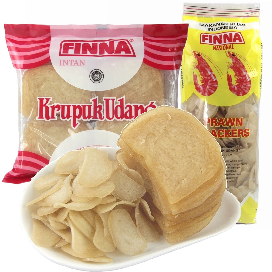 印尼finna菲那菲娜牌大虾片菲那虾味木薯片油炸大虾片龙虾片400g