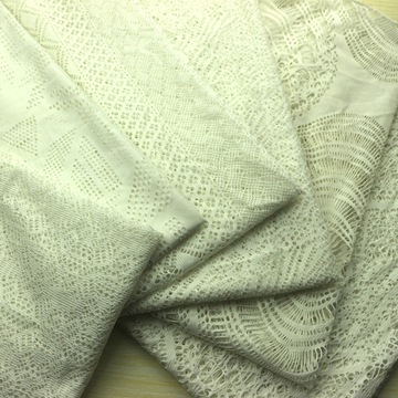 针织纬编锦纶尼龙氨纶大提花单面网眼布蕾丝网眼布透视装服装面料