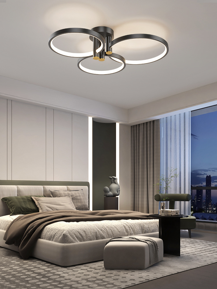 广东中山灯具卧室灯主灯简约现代大气圆形极简房间主卧北欧吸顶灯