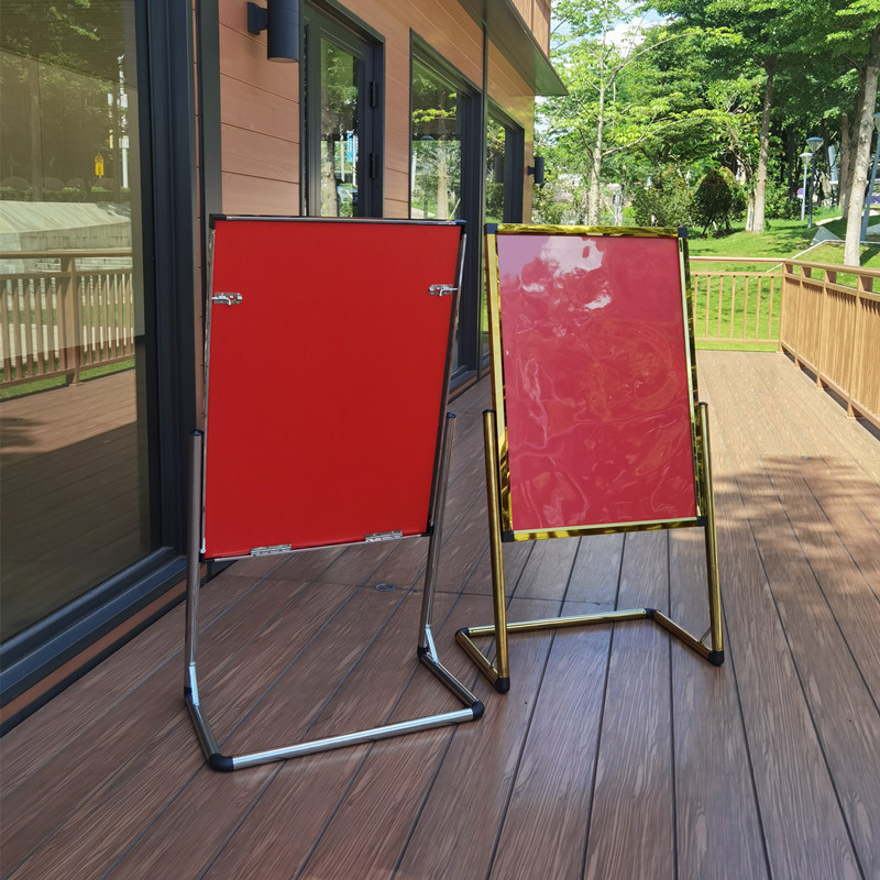 水牌展示架立牌指示牌不锈钢广告牌海报架酒店l型脚迎宾牌导向牌