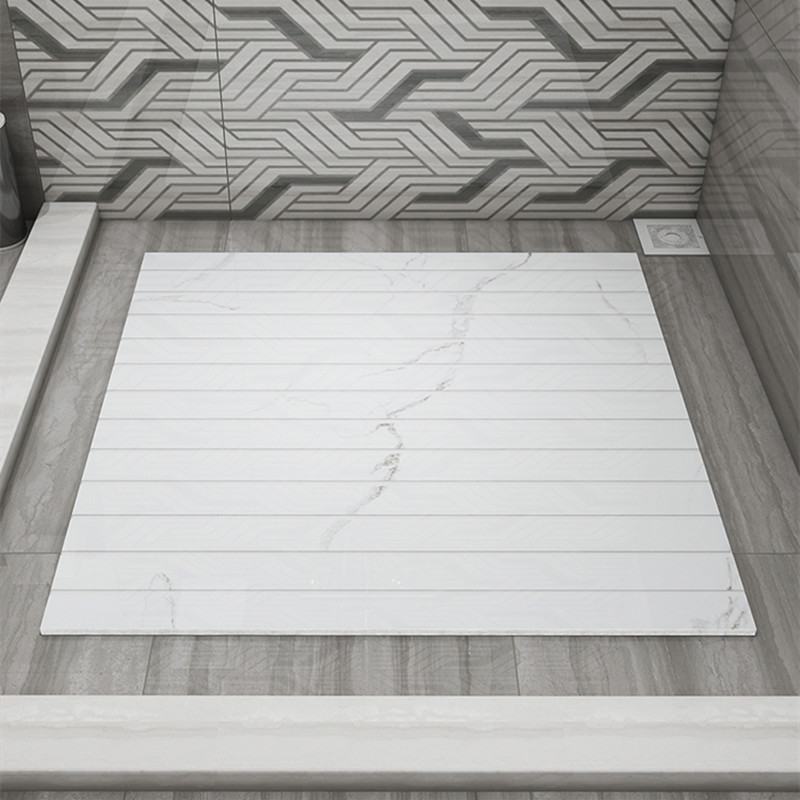 淋浴房地板石750x1500卫生间拉槽瓷砖浴室防滑石冲凉房垫脚石黑色