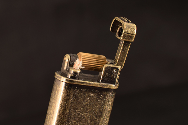 豫邦煤油打火机台风抬臂搓轮怀旧老式创意包皮木头改装男士礼品