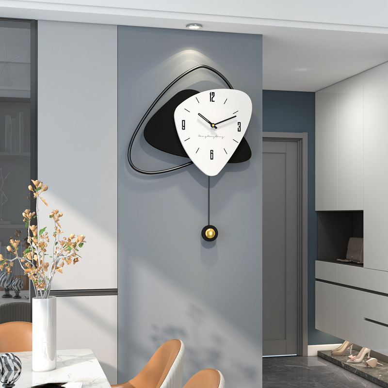 New Creative Clocks Living Room Wall Clock Light Luxury Modern Simple Home Fashion Restaurant Quartz Clock Wall-Mounted Internet Celebrity