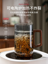 LM7Q批发茶杯玻璃杯办公室泡茶过滤水杯子个人专用茶水分离带把月