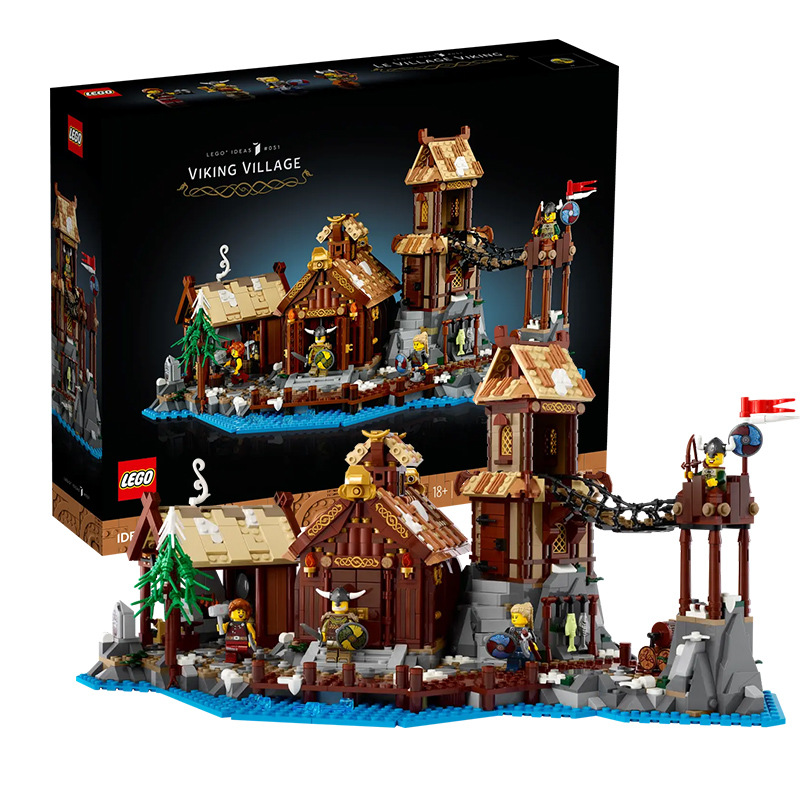 lego乐高21343维京村庄中古风城堡灵感ideas系列建筑拼装积木玩具
