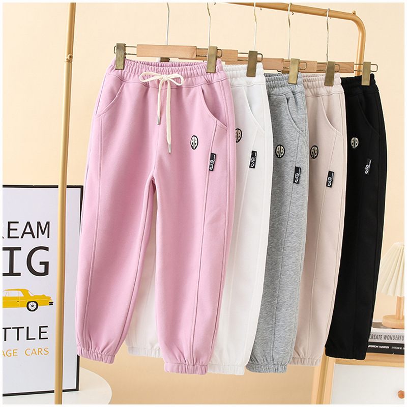 Children's Clothing Girls' Pants 2023 Spring New Children's Sport Pants Korean Style Spring and Autumn Pants Medium and Big Children's Casual Trousers