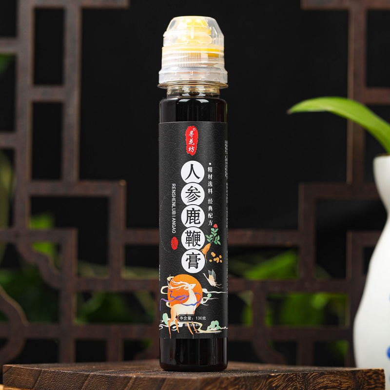 人参鹿鞭膏女人女性男性膏滋膏滋130克现货批发代加工直播爆款