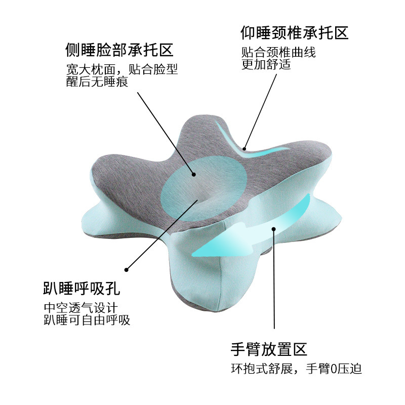 记忆棉趴睡枕多功能办公室神器学生午休枕教室午休神器午睡枕批发