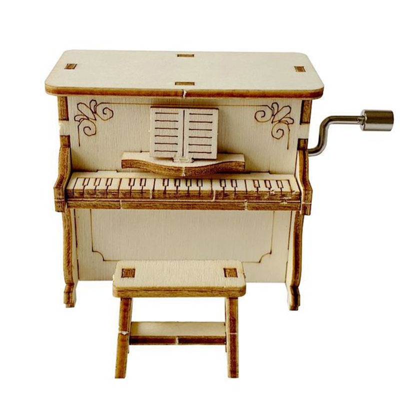 科技小制作手工乐器系列diy钢琴八音盒吉他创意益智科学实验材料