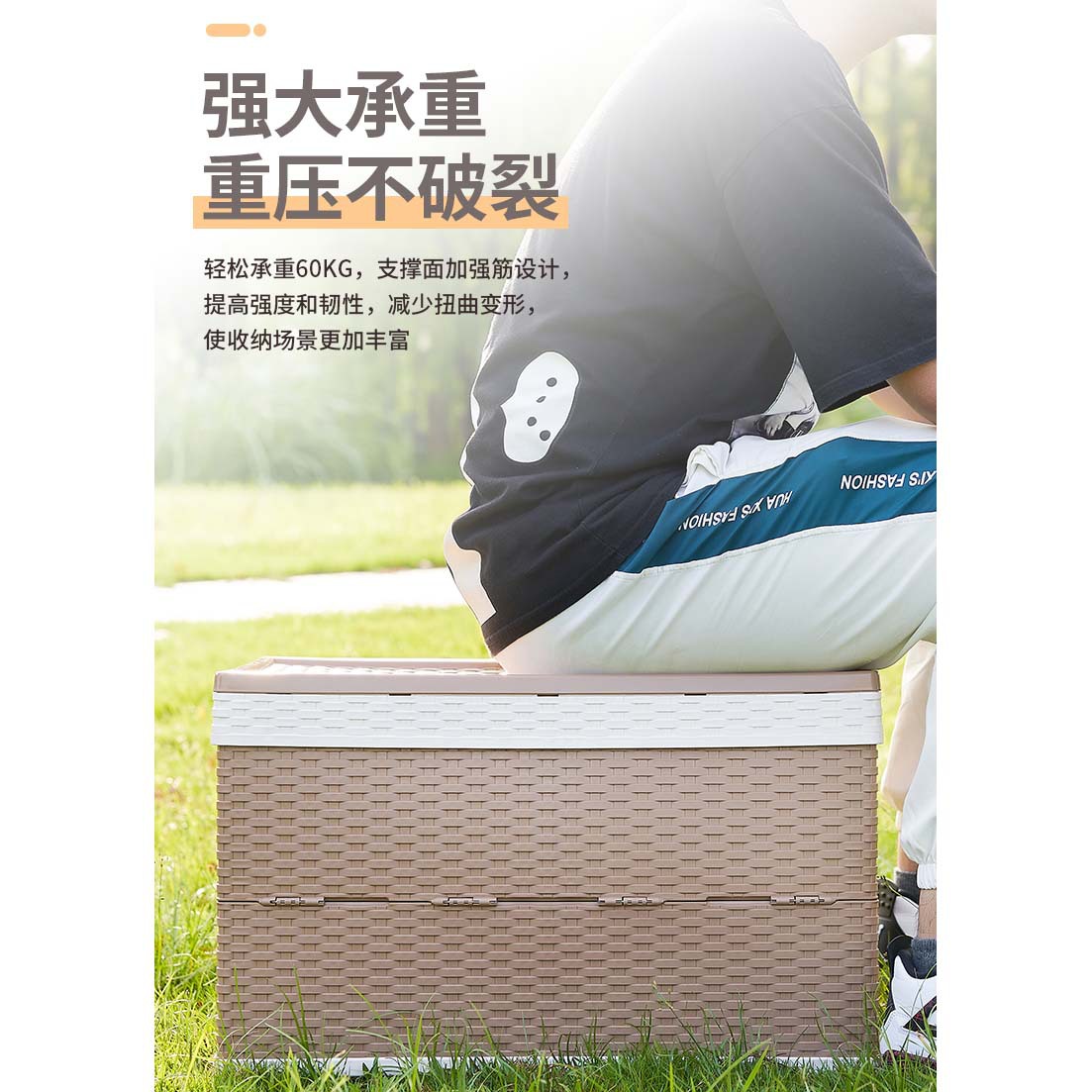 Storage Box Wholesale Large Rattan-like Folding Storage Box Outdoor Camping Storage Box Car Trunk Storage