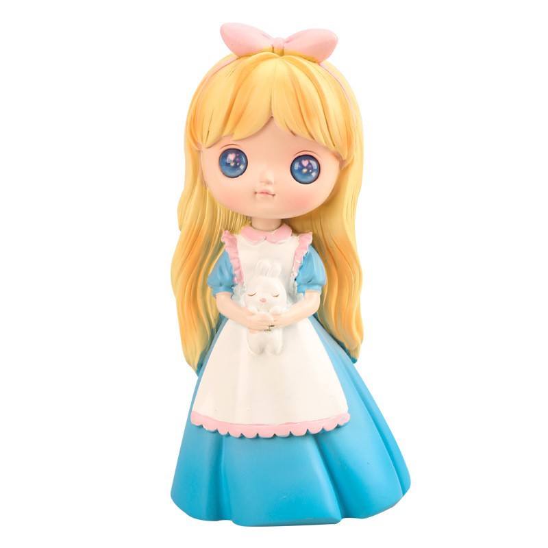 茜茜公主树脂手办可爱卡通人物摆件礼物汽车摆件家居装饰