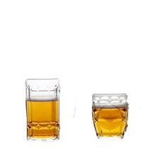 扎啤杯啤酒杯带把玻璃杯家用水杯套装加厚把手茶杯耐热精酿酒杯