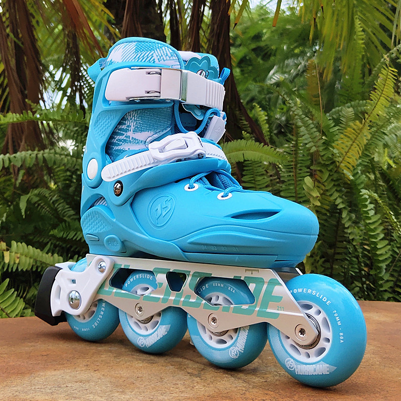 德国powerslide宝狮莱王冠轮滑鞋儿童花式溜冰鞋男女滑冰鞋初学者